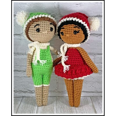 Handmade Crochet Winter Dolls - image1